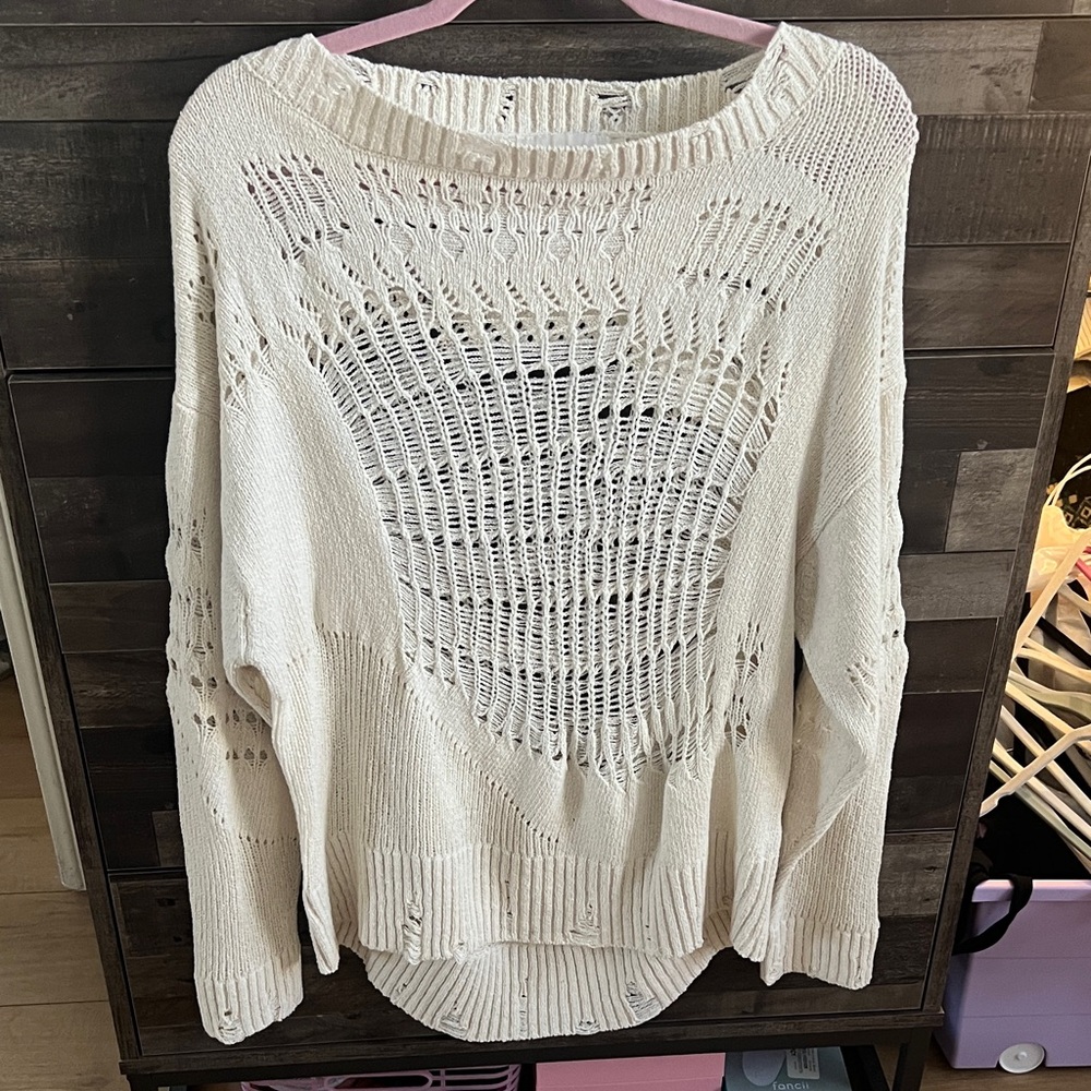 Chic Cream Knit Sweater